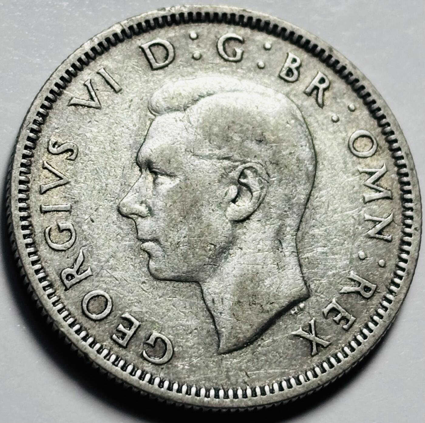 文馨钱币收藏第 203 场，英系套册纪念币，古铜币 1937 年英国 1 先令银币