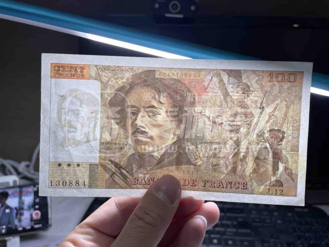 2024年集古藏今外币拍卖第十九期-第10场—（总第190拍-纸币专场），本期拍完结算一次，发货时间2-3天，休息几天后继续新的一期拍卖。 法国100法郎三张