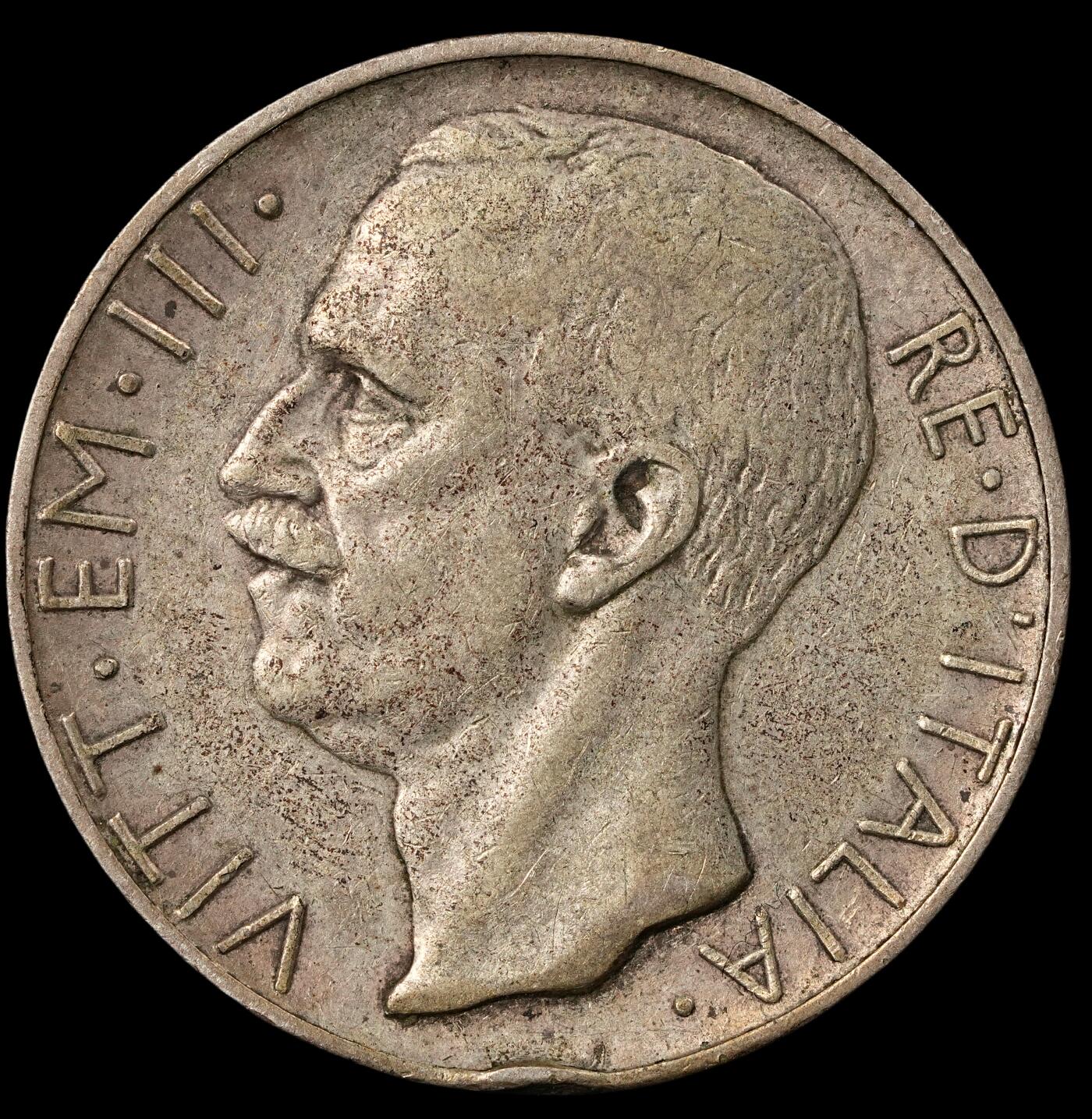 修遠堂世界钱币第五十二期 全场包邮 1928年意大利马车10里拉银币 10g 边一磕