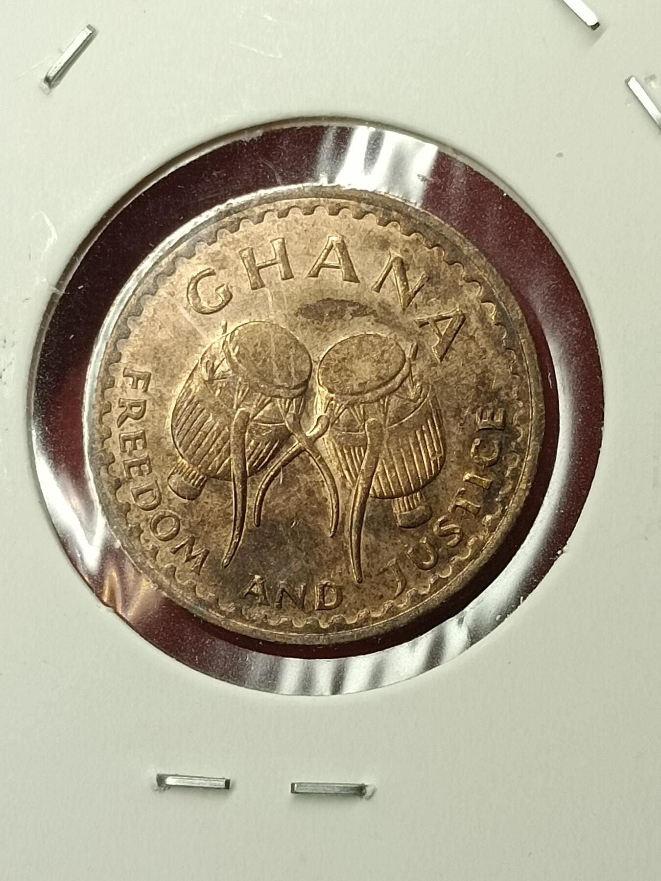 吉祥压岁钱外国硬币第45场 加纳硬币1967