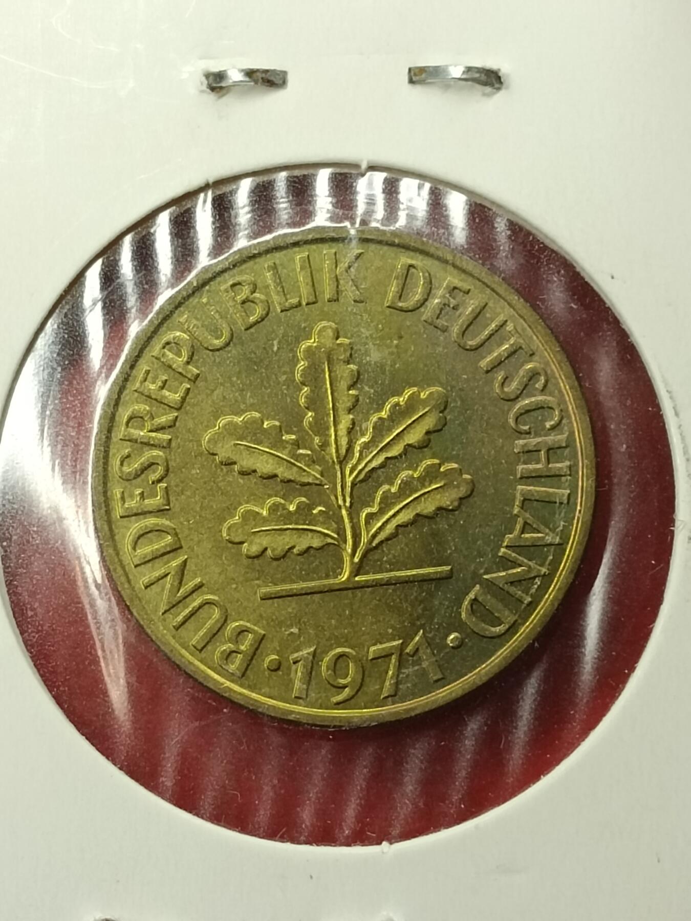 吉祥压岁钱外国硬币第45场 德国硬币1971