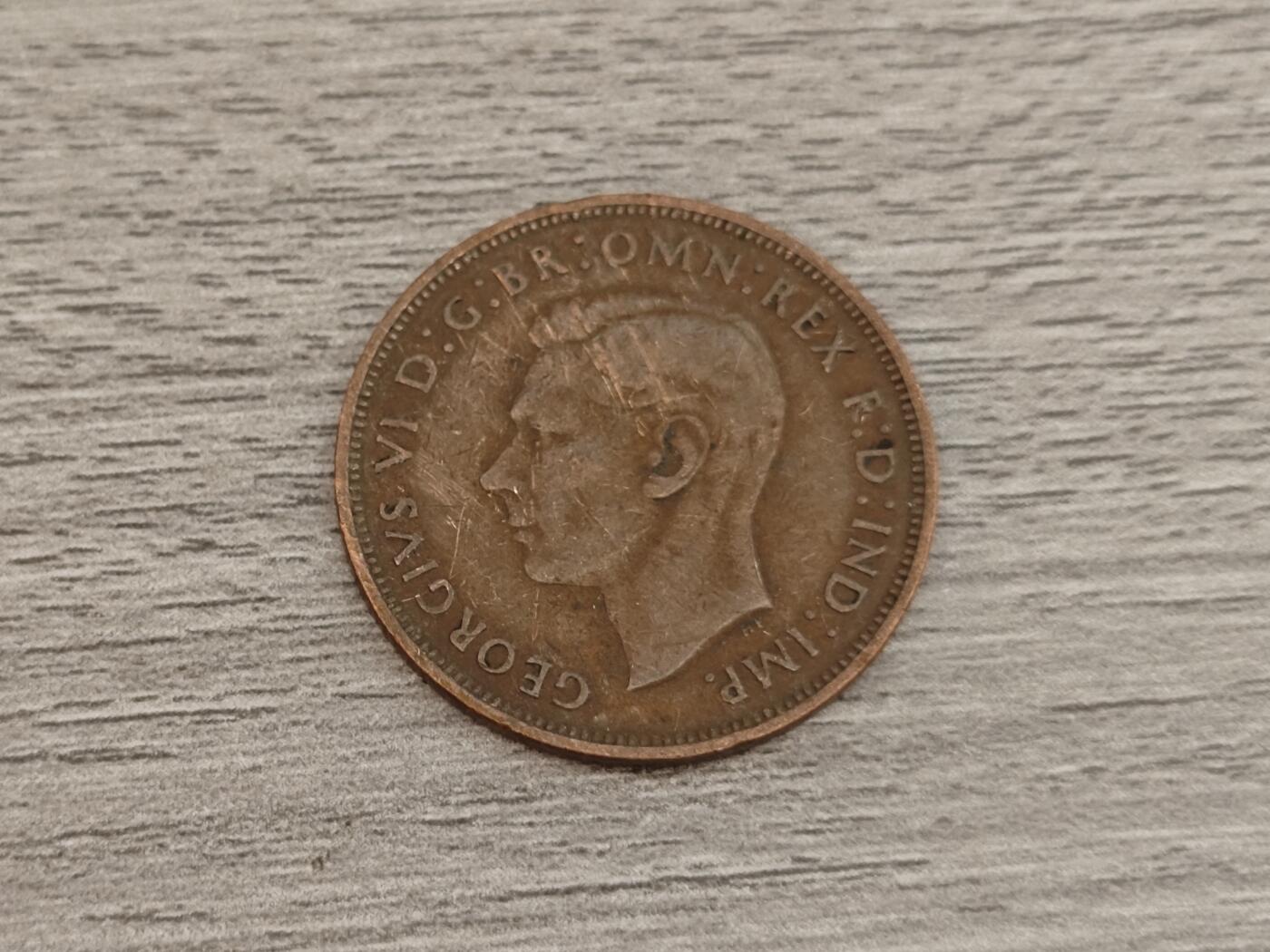 小小杂货铺22期  满五十包邮 可寄存 一元佣金 （银币、散币） 1938年一便士