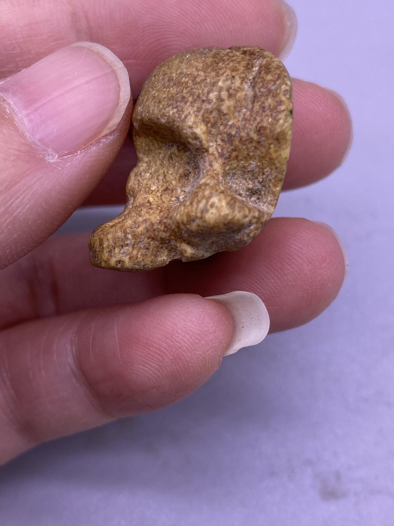 藏传骨雕尸陀林，尺寸2.4*2.3厘米，品相如图，500包快递