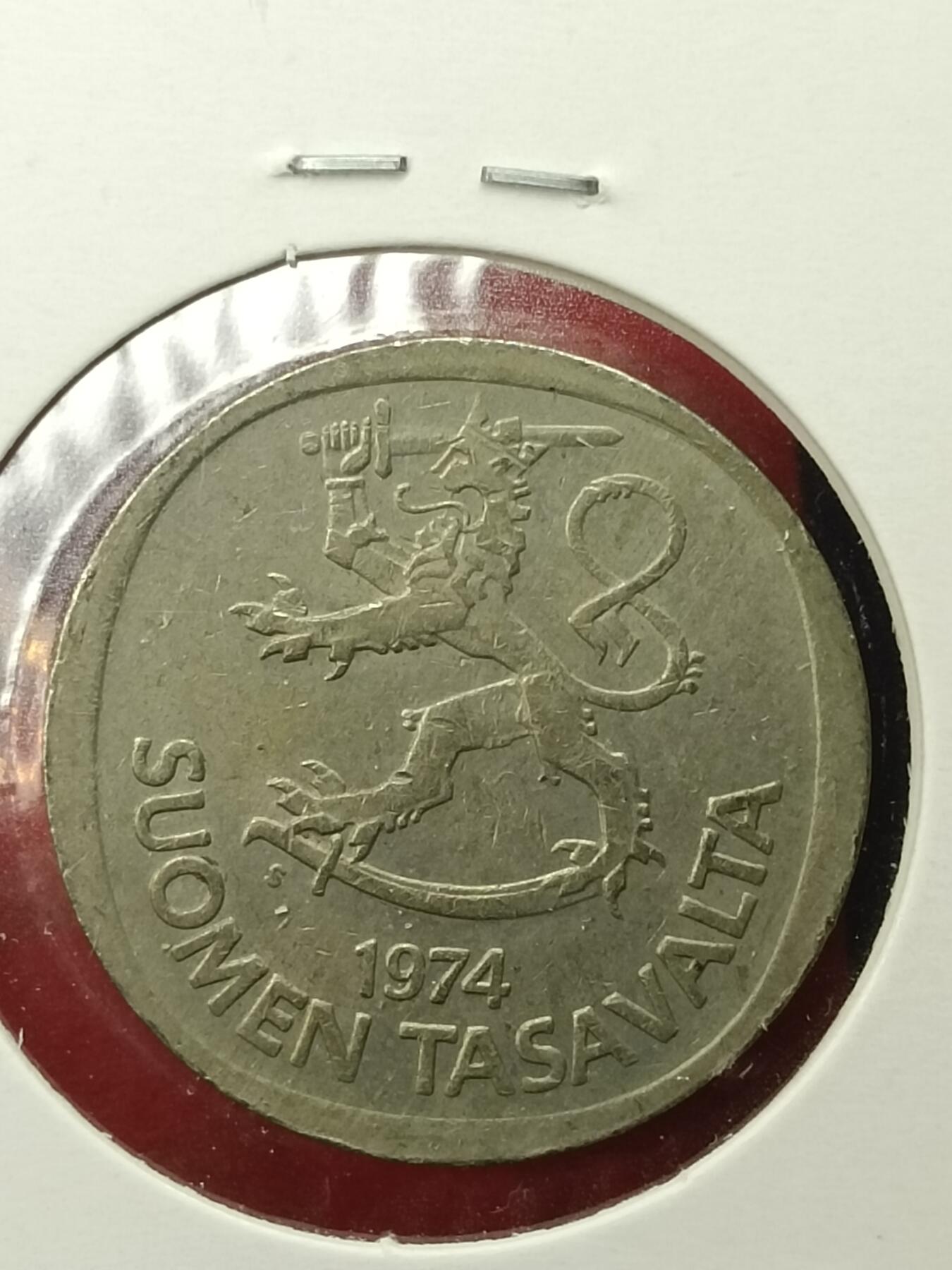 吉祥压岁钱外国硬币第45场 芬兰硬币1974