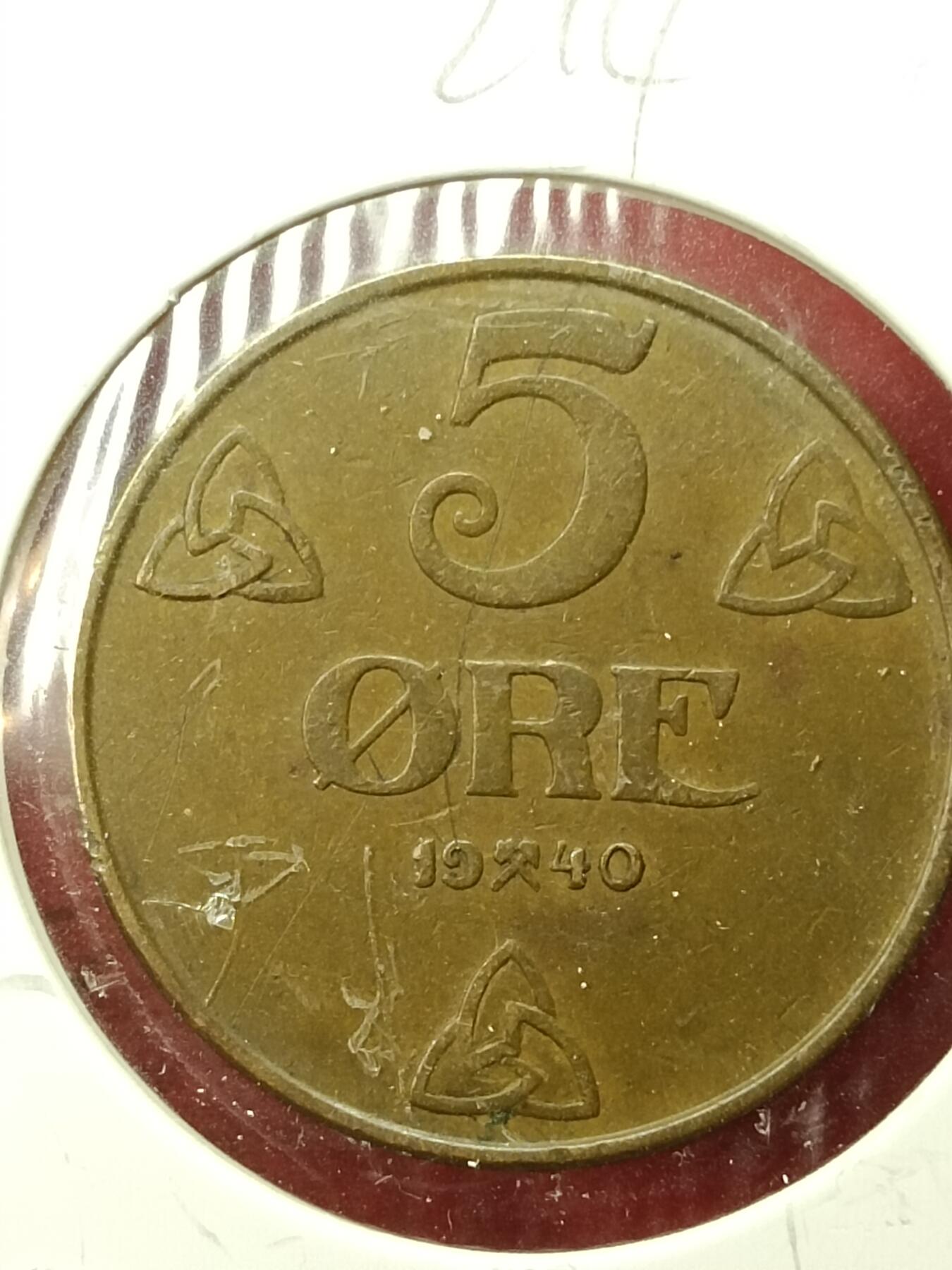 吉祥压岁钱外国硬币第45场 挪威硬币1940