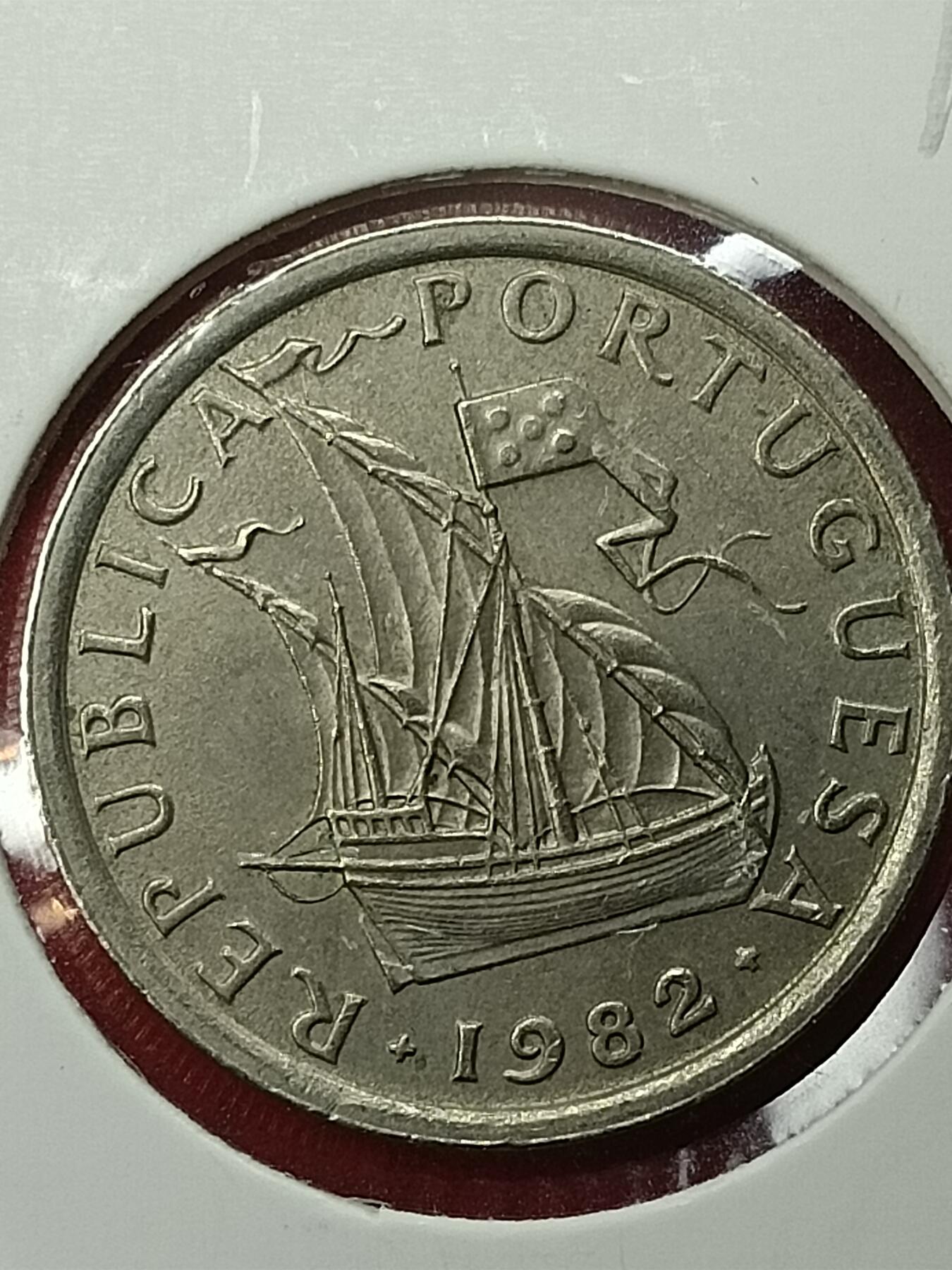 吉祥压岁钱外国硬币第45场 葡萄牙硬币1982