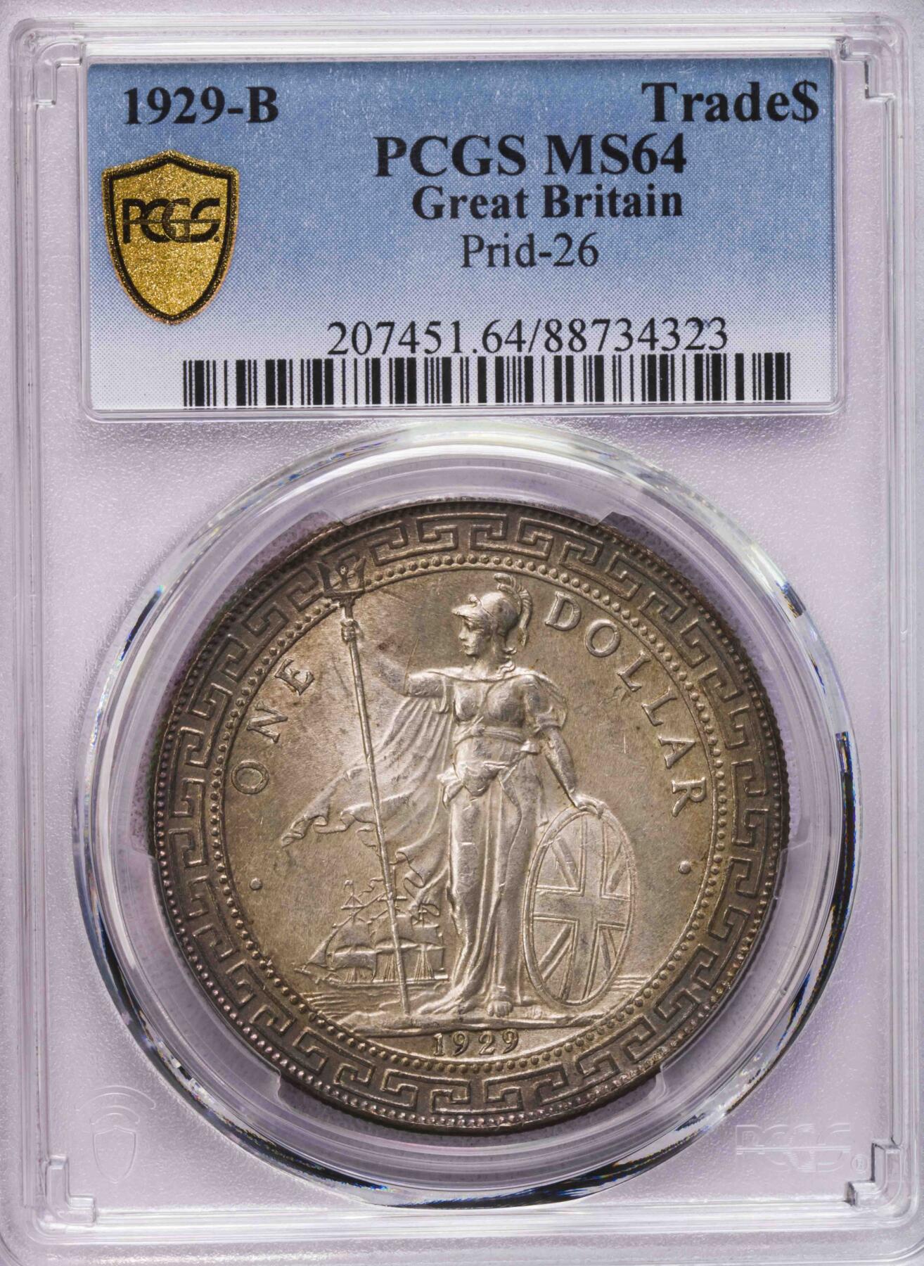 PCGS-MS64 环彩1929B站洋 好状态