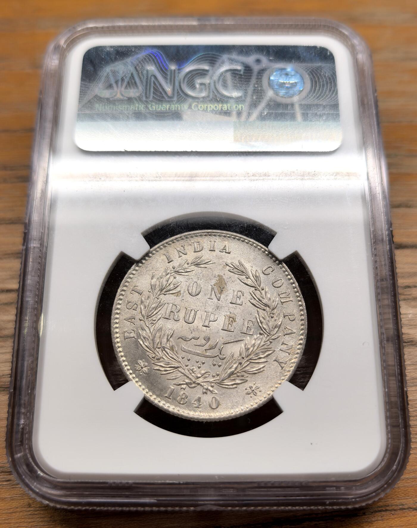 凡希社世界钱币微拍第二百九十四期 1840东印度公司小维卢比NGC-MS632️⃣