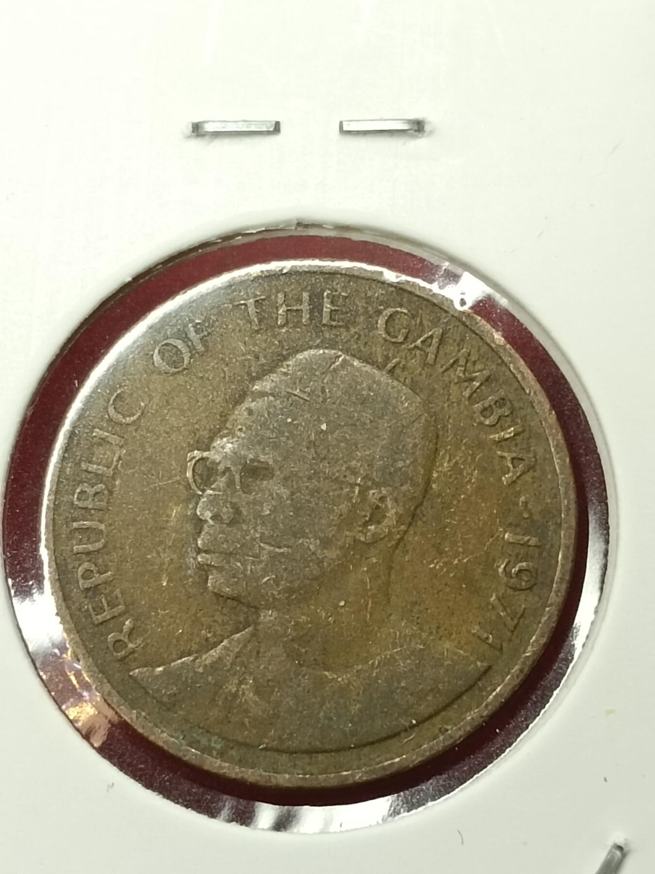 吉祥压岁钱外国硬币第45场 冈比亚硬币1971