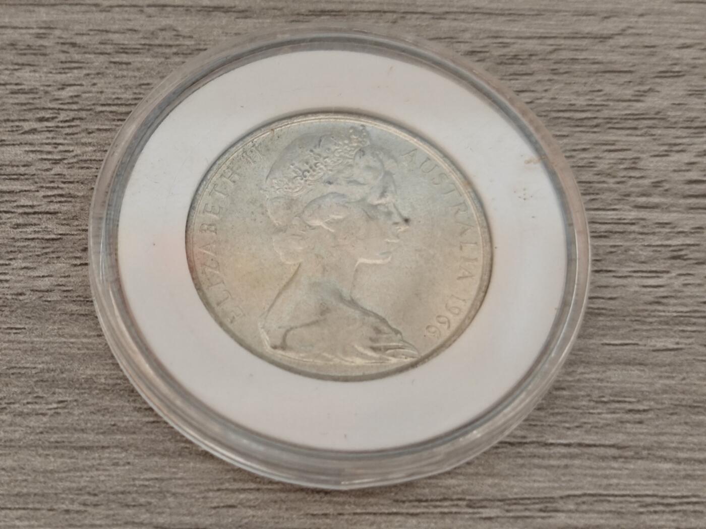 小小杂货铺22期  满五十包邮 可寄存 一元佣金 （银币、散币） 澳大利亚五十便士银币