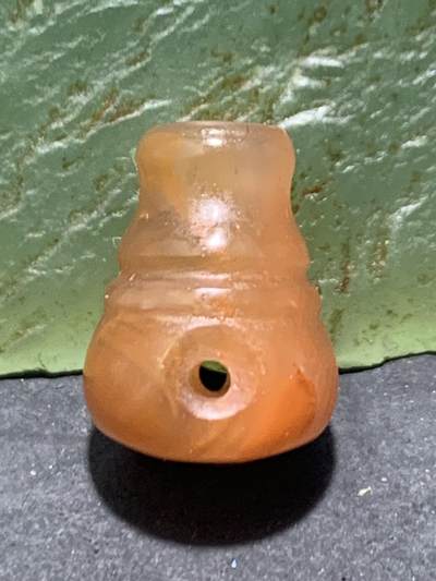 精美亚光保山南红玛瑙小三通佛头一个 精美亚光保山南红玛瑙小三通佛头一个