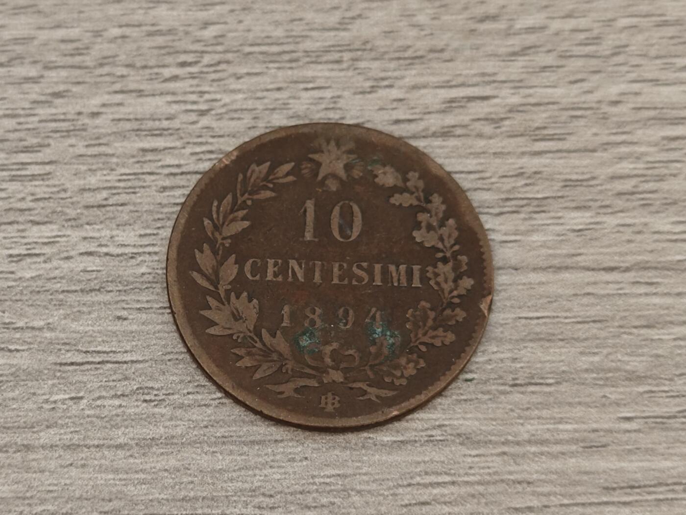 小小杂货铺22期  满五十包邮 可寄存 一元佣金 （银币、散币） 意大利1894十分大铜币