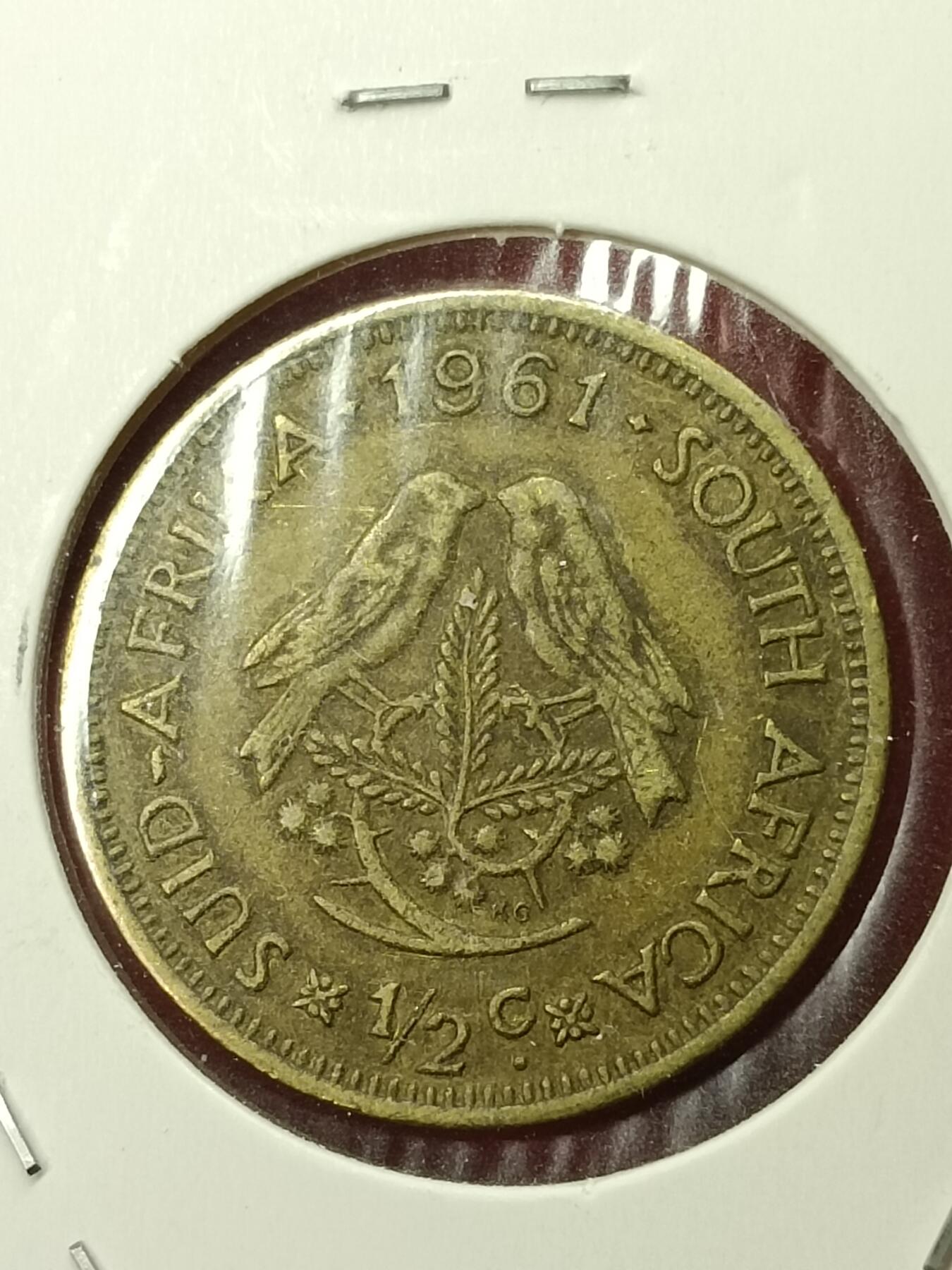 吉祥压岁钱外国硬币第45场 南非硬币1961