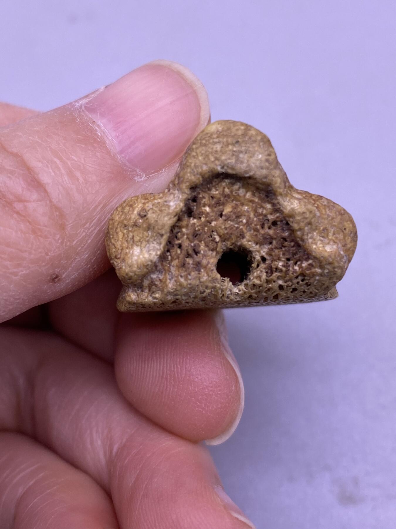 藏传骨雕尸陀林，尺寸2.4*2.3厘米，品相如图，500包快递