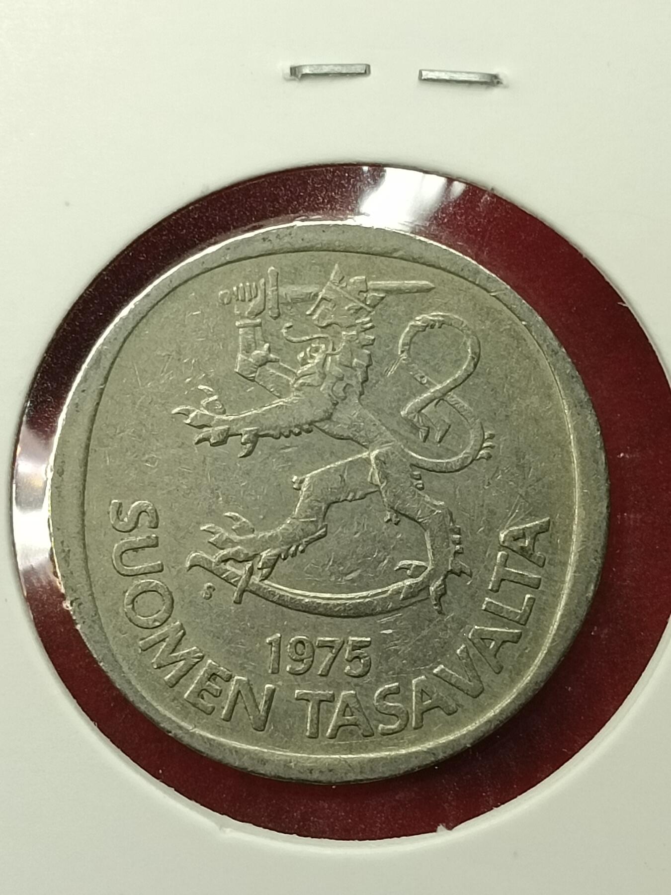 吉祥压岁钱外国硬币第45场 芬兰硬币1975