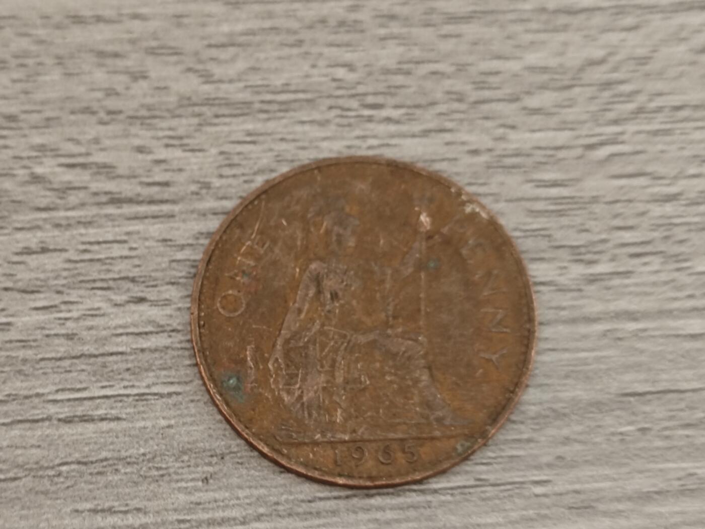 小小杂货铺22期  满五十包邮 可寄存 一元佣金 （银币、散币） 1965年一便士