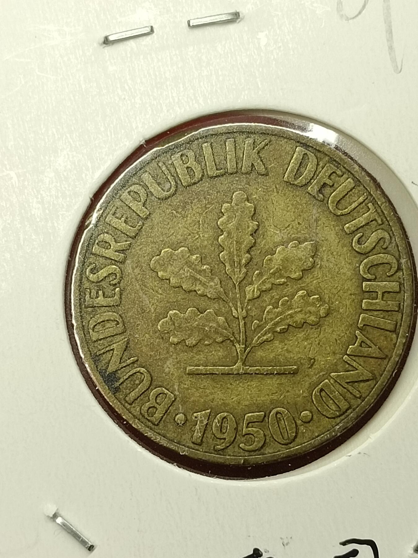 吉祥压岁钱外国硬币第45场 德国硬币1950