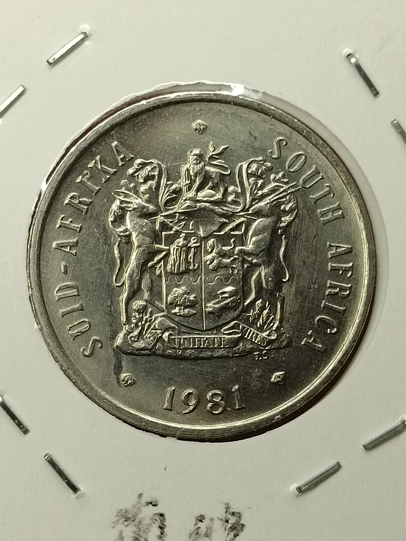 吉祥压岁钱外国硬币第45场 南非硬币1981
