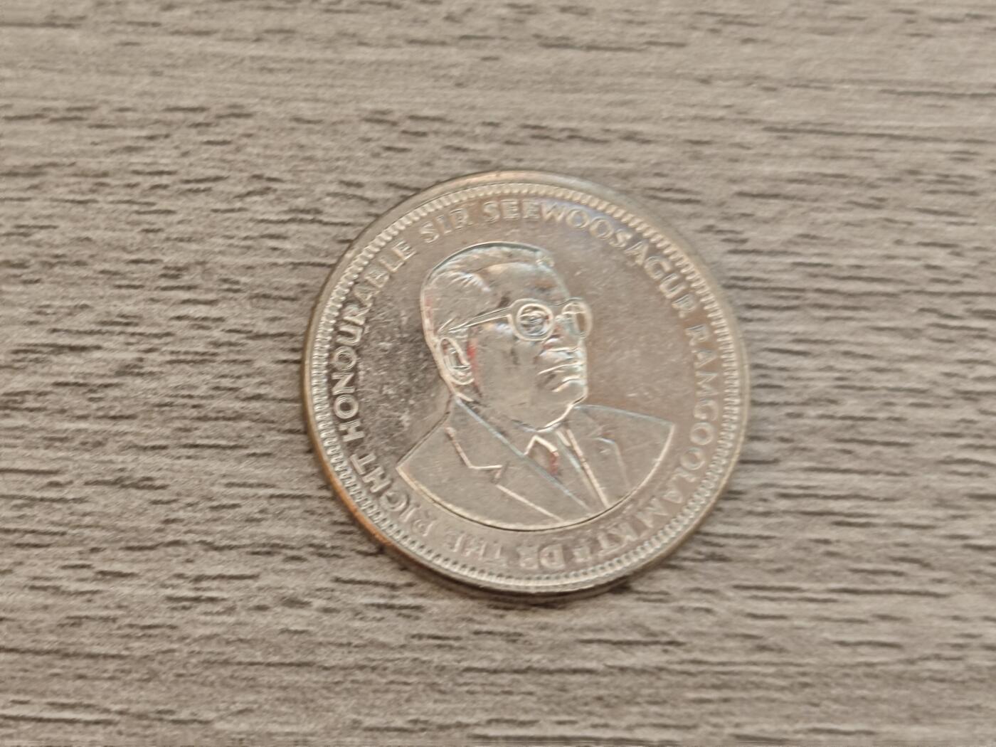 小小杂货铺22期  满五十包邮 可寄存 一元佣金 （银币、散币） 毛里求斯1卢比