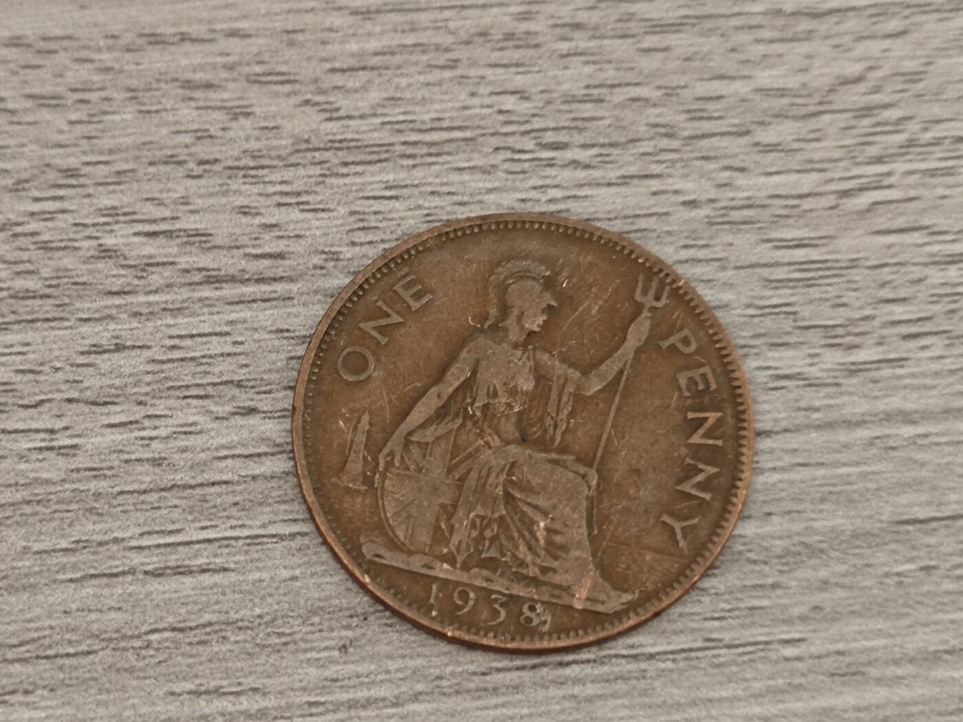 小小杂货铺22期  满五十包邮 可寄存 一元佣金 （银币、散币） 1938年一便士