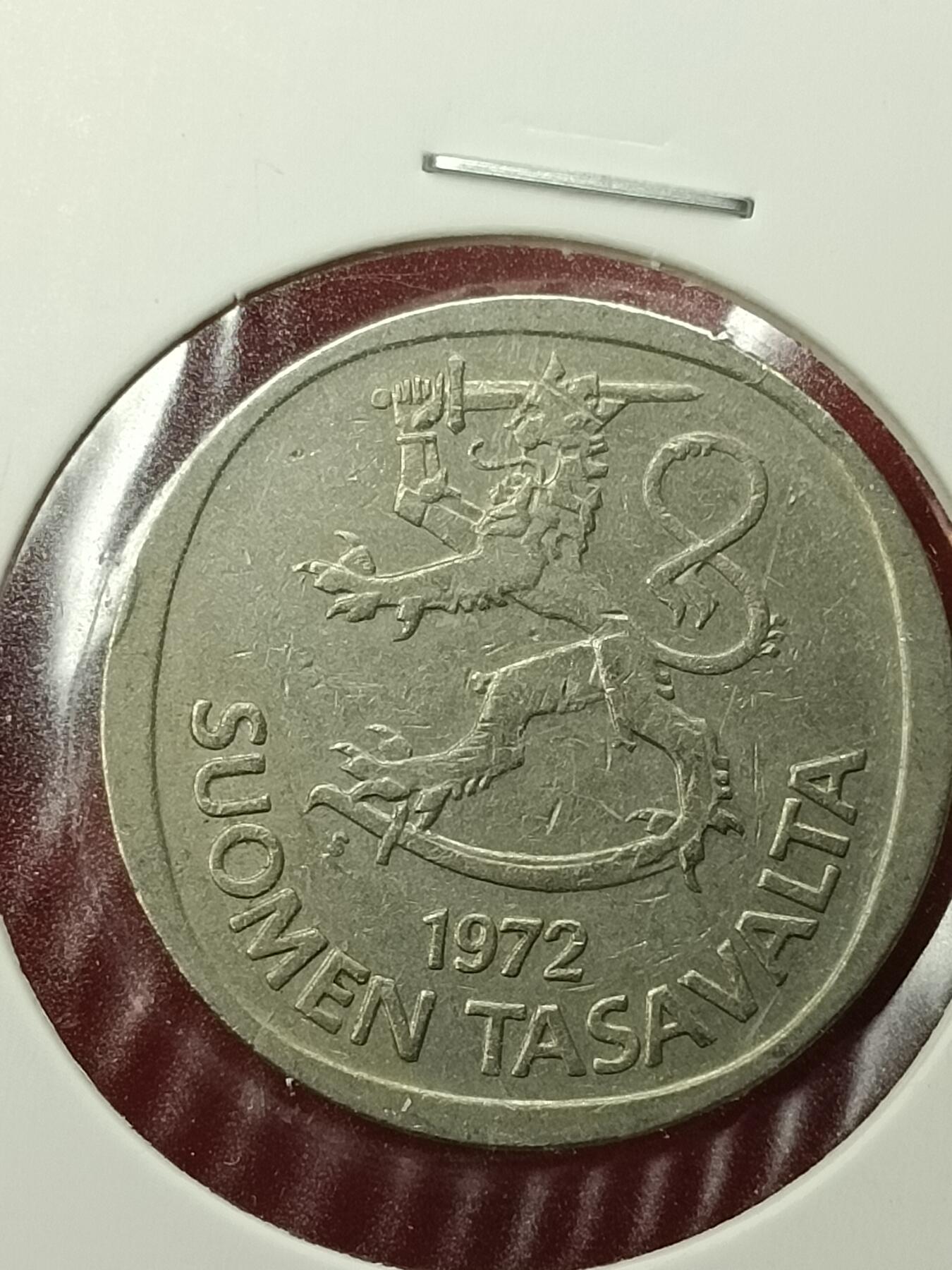 吉祥压岁钱外国硬币第45场 芬兰硬币1972