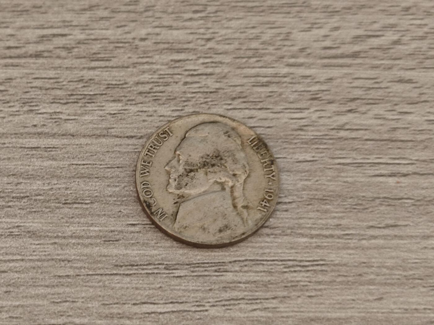 小小杂货铺22期  满五十包邮 可寄存 一元佣金 （银币、散币） 美国1941五美分银币