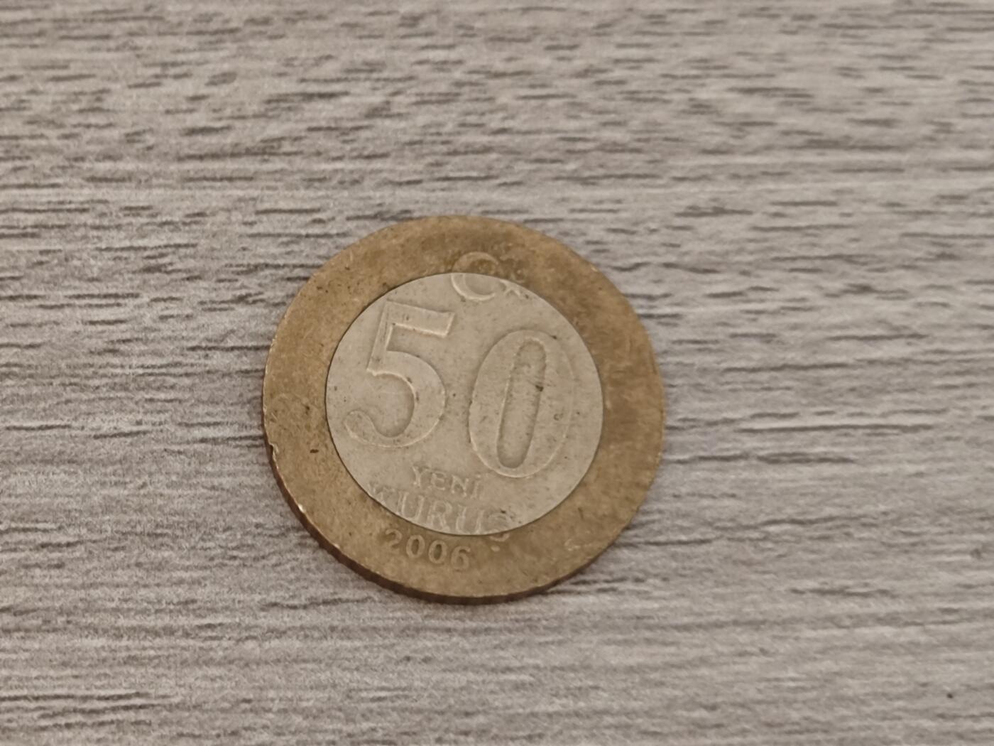 小小杂货铺22期  满五十包邮 可寄存 一元佣金 （银币、散币） 土耳其50克鲁