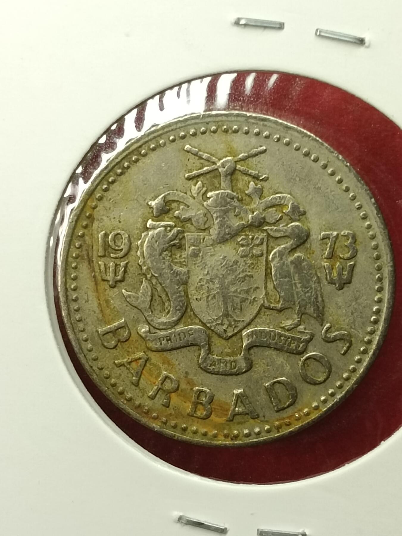 吉祥压岁钱外国硬币第45场 巴巴多斯硬币1973