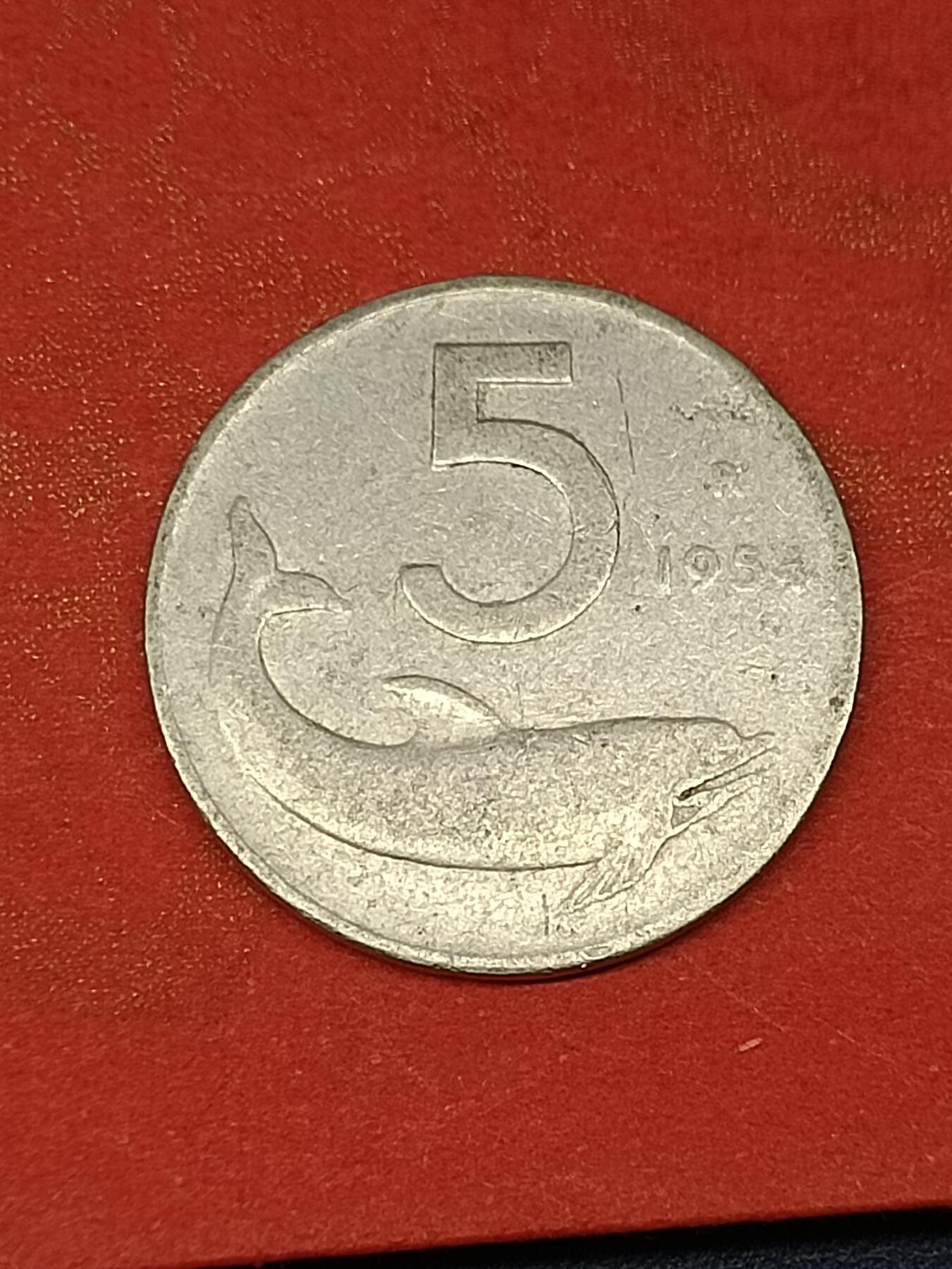 吉祥压岁钱外国硬币第46场 意大利硬币1954