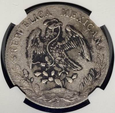 1890年墨西哥鹰洋银币 春字老墨印  1890年墨西哥鹰洋银币 春字老墨印 