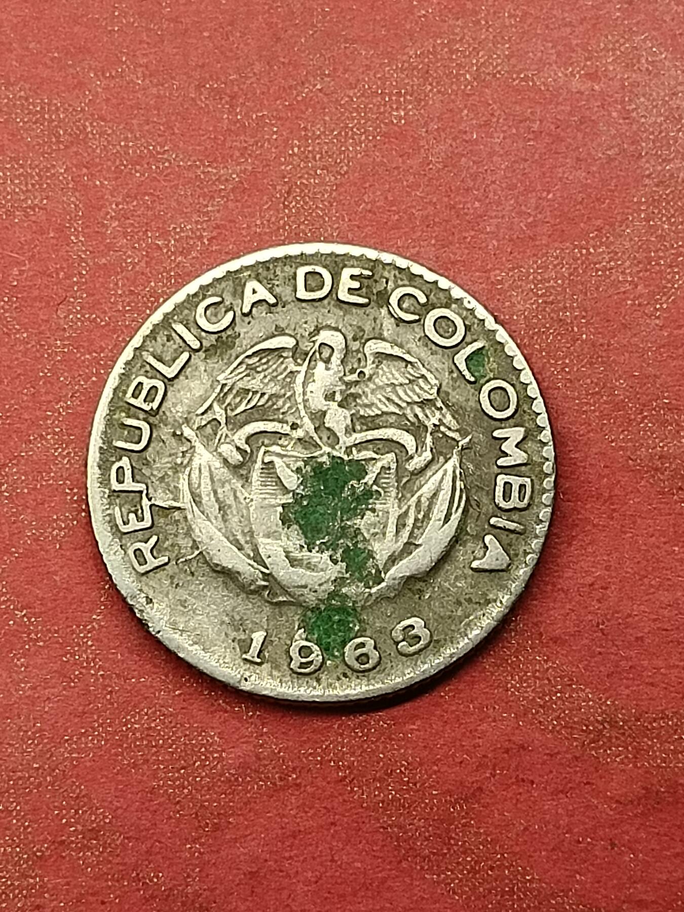 吉祥压岁钱外国硬币第46场 哥伦比亚硬币1963