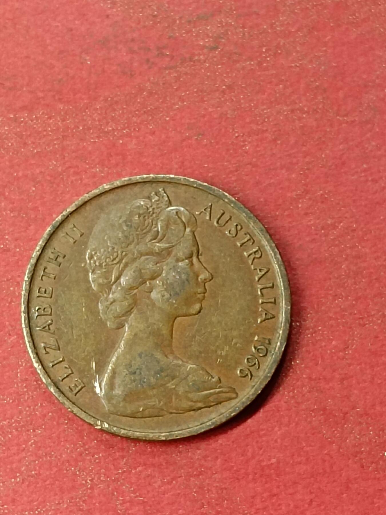吉祥压岁钱外国硬币第46场 澳大利亚硬币1966