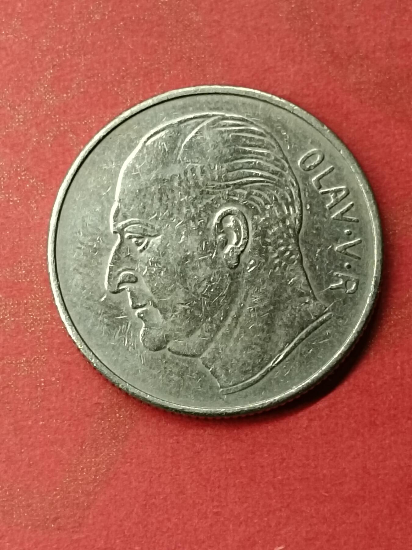 吉祥压岁钱外国硬币第46场 挪威硬币1971