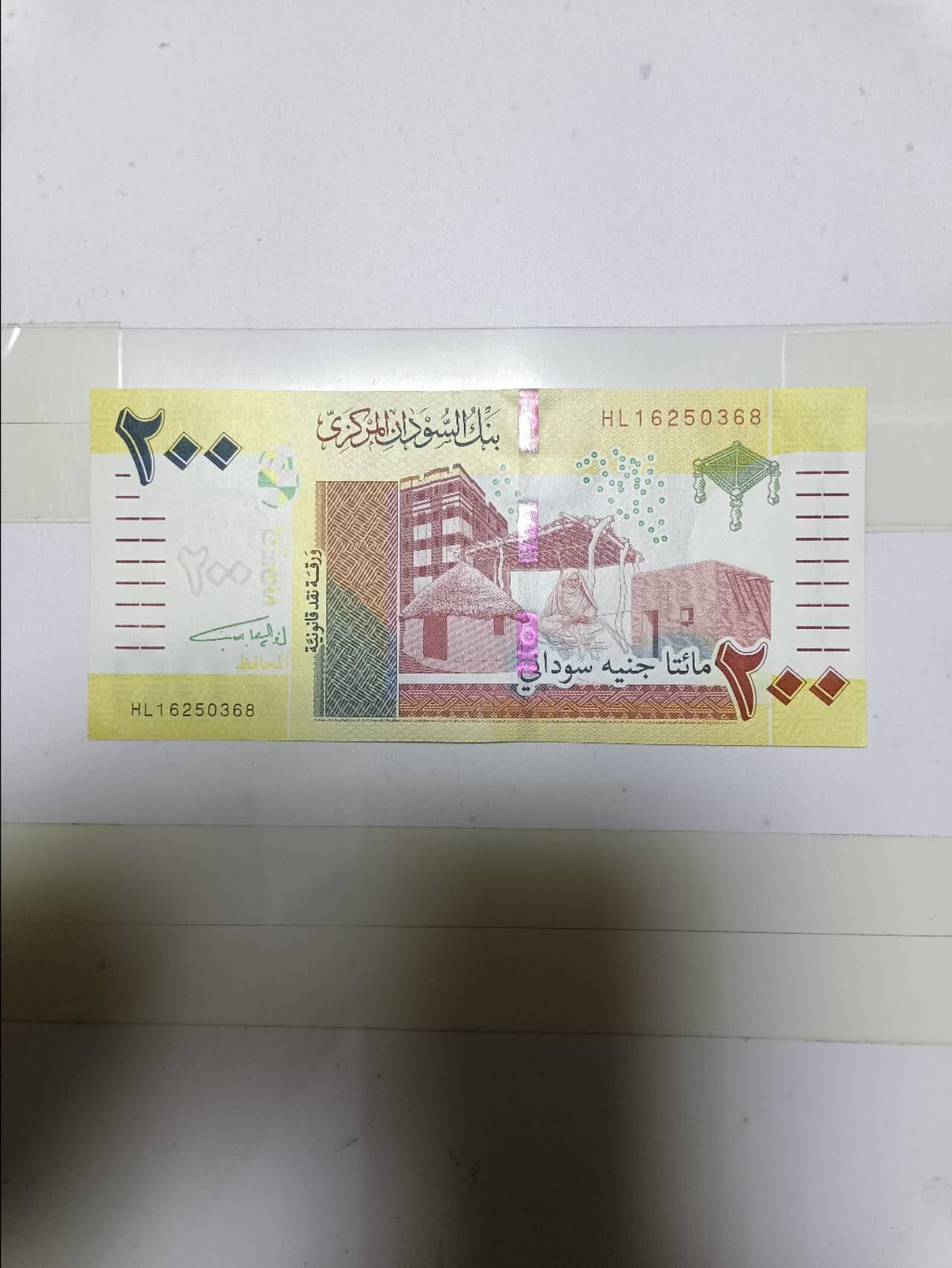 【20250102】非全新纸币第207场 苏丹200镑，好品