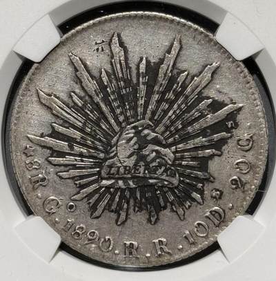 1890年墨西哥鹰洋银币 春字老墨印  1890年墨西哥鹰洋银币 春字老墨印 