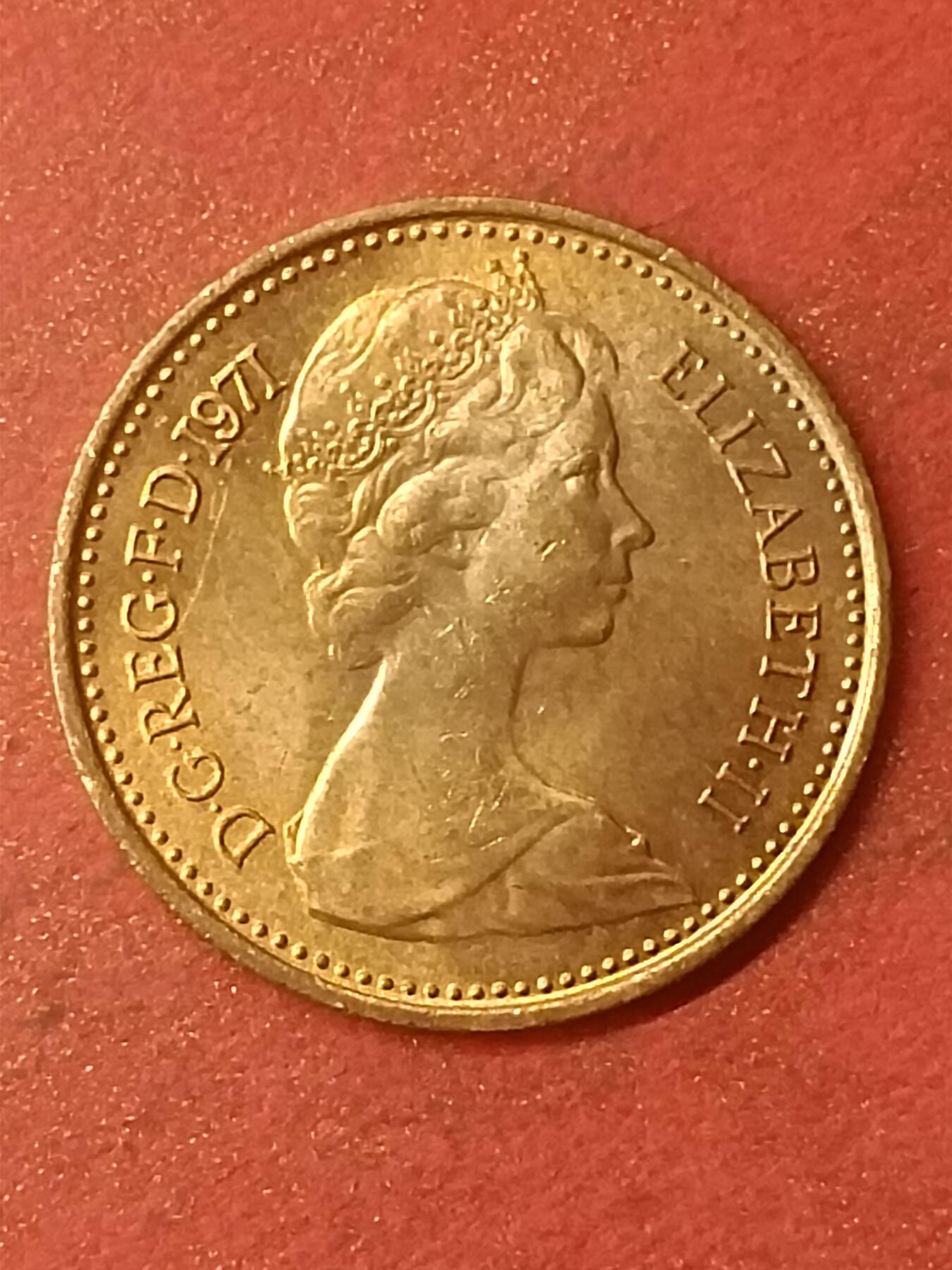 吉祥压岁钱外国硬币第47场 英国硬币1971