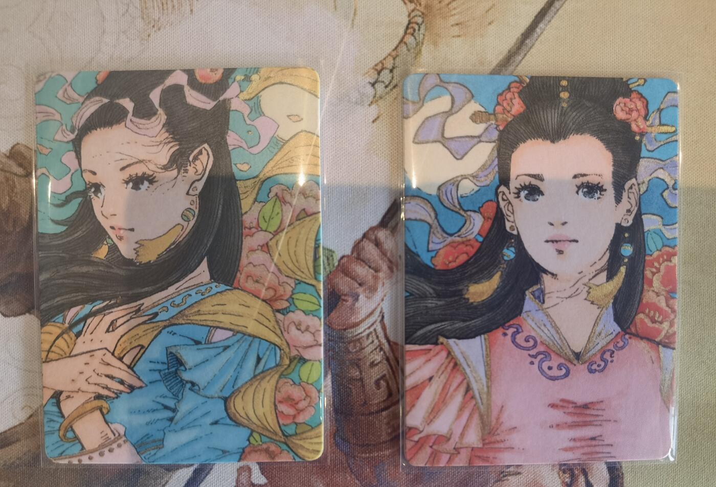 奇趣收藏卡牌拍卖第8场（全场包邮，收拍品免费上拍） 小花瓣大乔礼盒思君+国色天香手绘复刻卡各1张