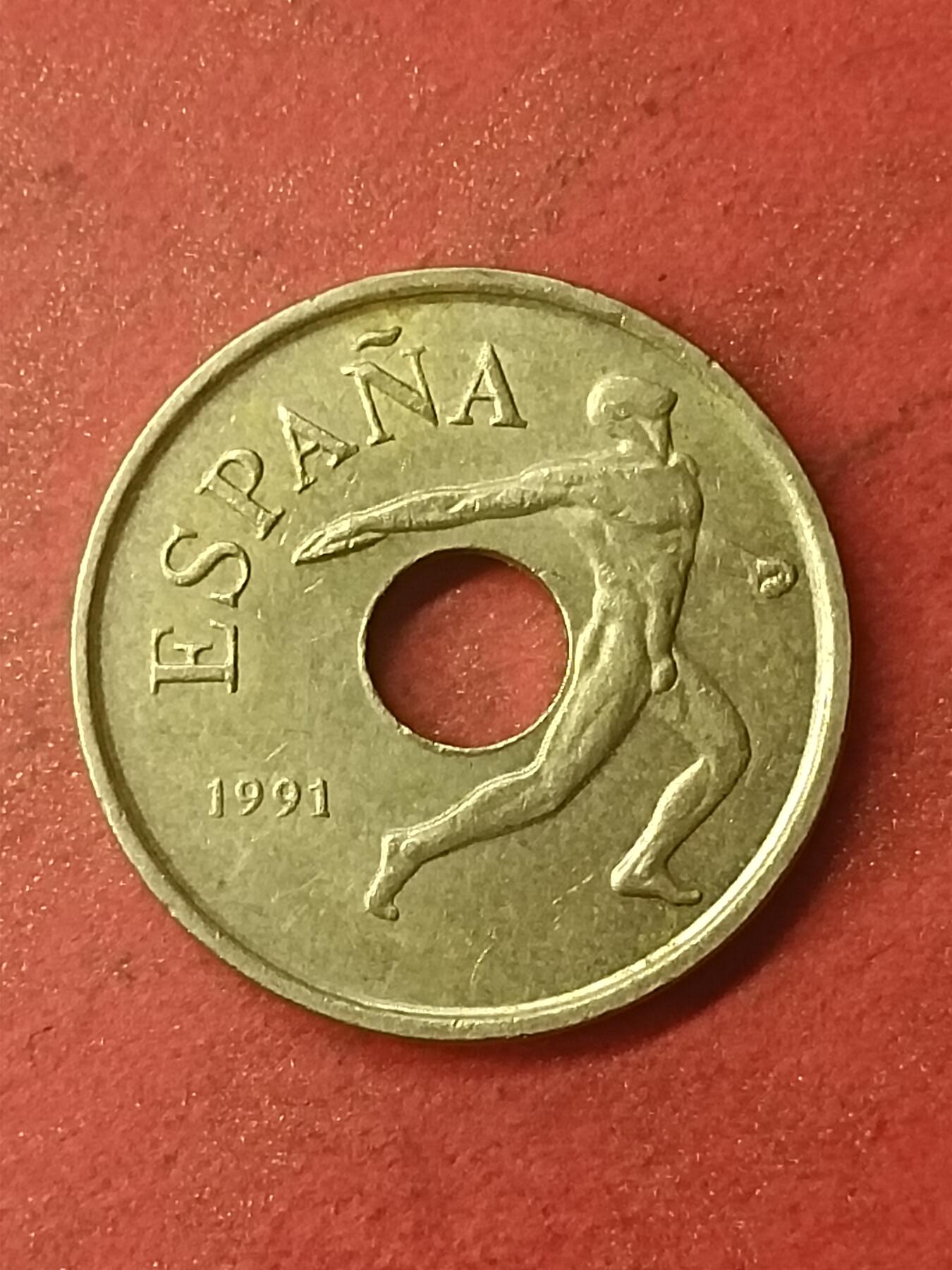 吉祥压岁钱外国硬币第47场 西班牙硬币1991