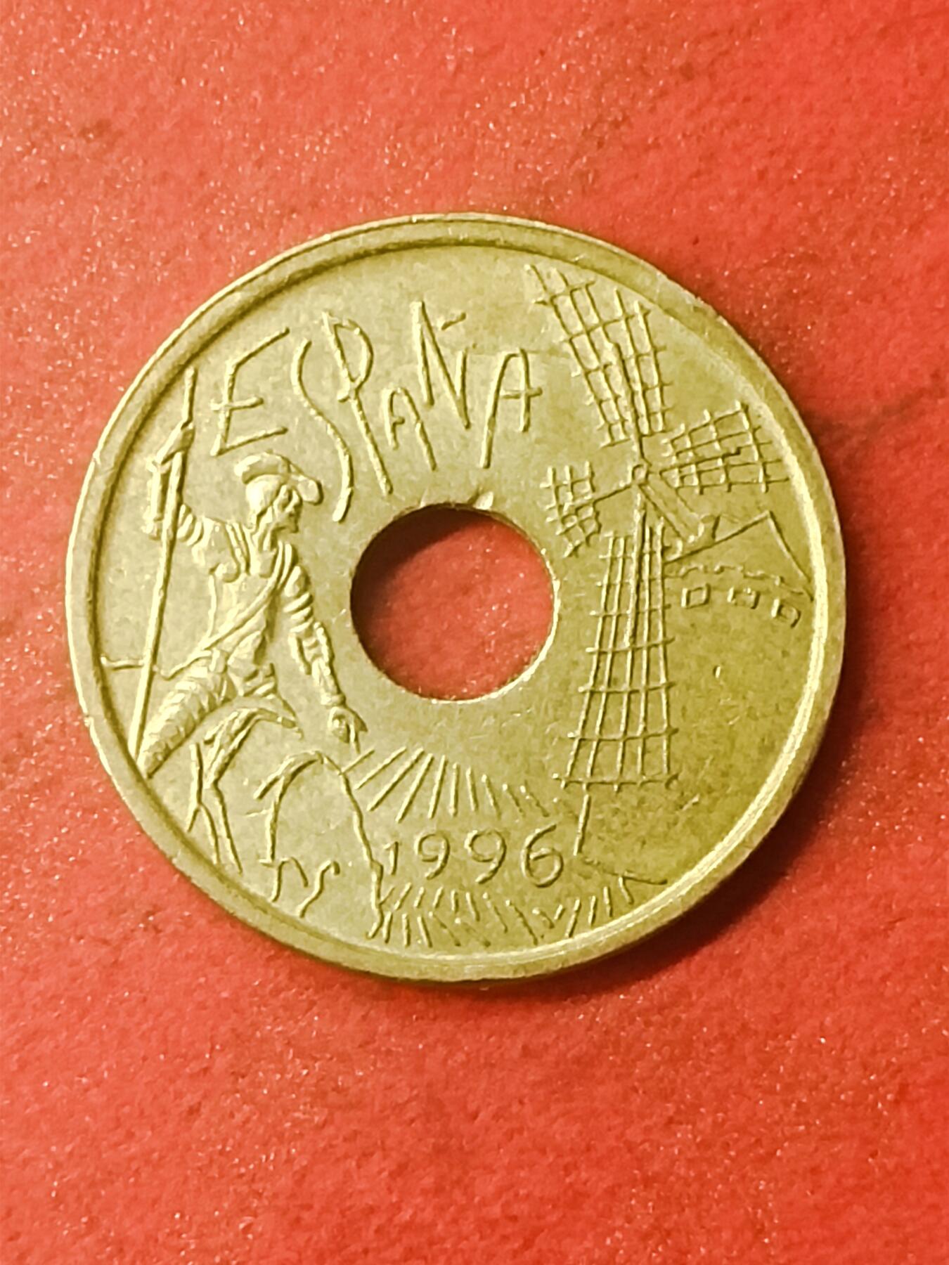 吉祥压岁钱外国硬币第47场 西班牙硬币1996