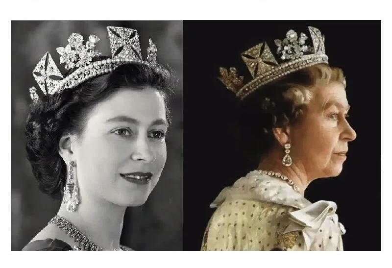 单枚价 英国伊丽莎白二世中老年像 镀金高浮雕精制币章吊坠 20MM