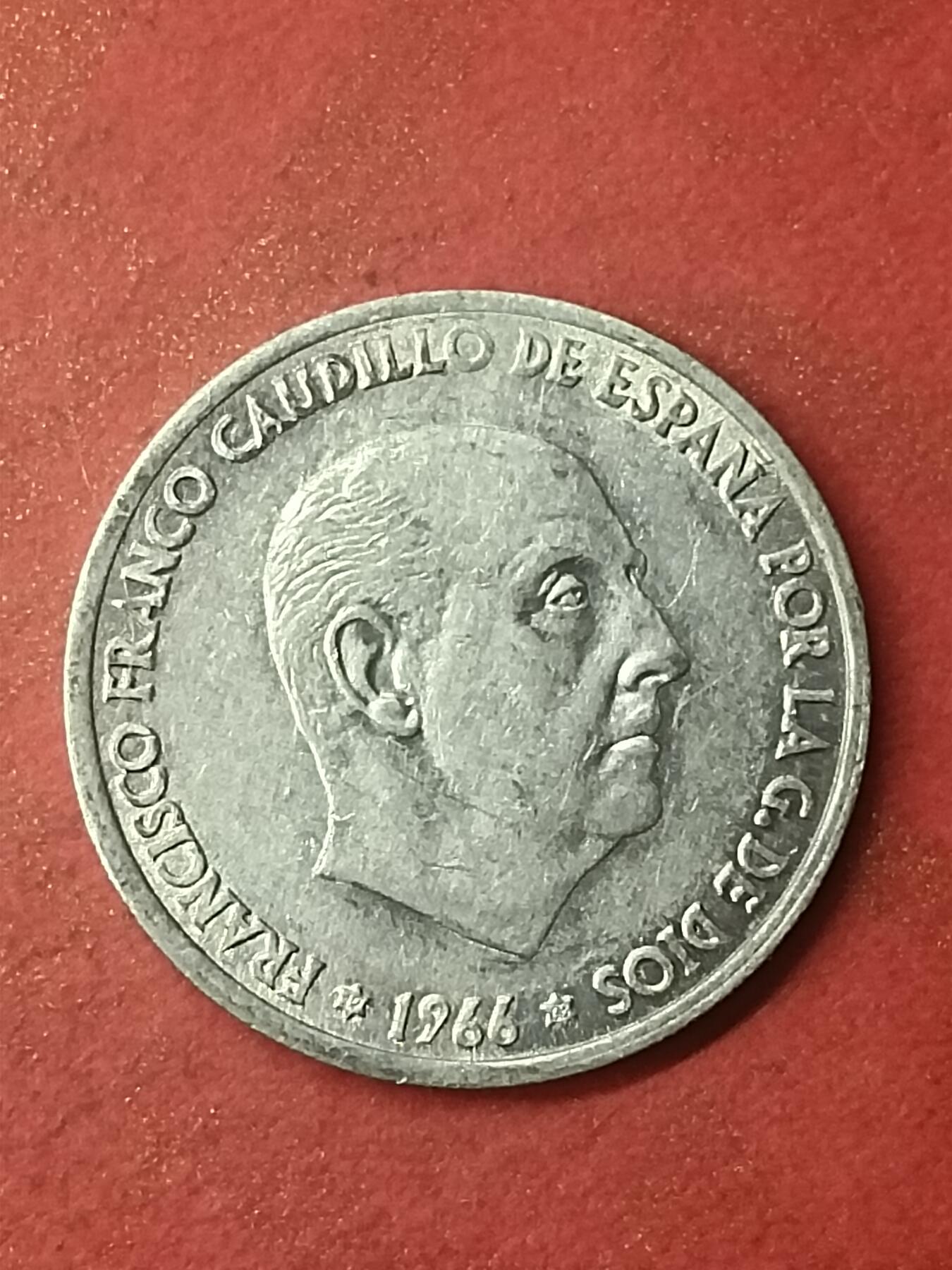 吉祥压岁钱外国硬币第47场 西班牙硬币1966