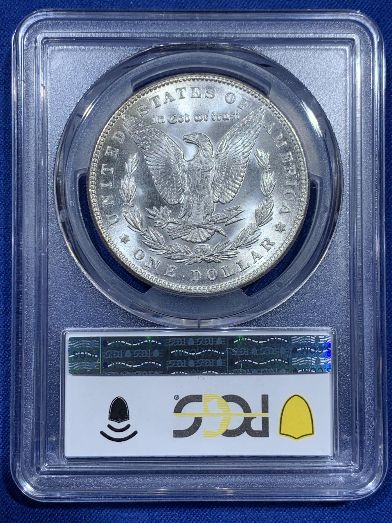《竞宝斋》第343场 周日，周一，2场连拍 （全场包邮） PCGS MS63 美国1888年摩根女神1美元银币 吉祥年份