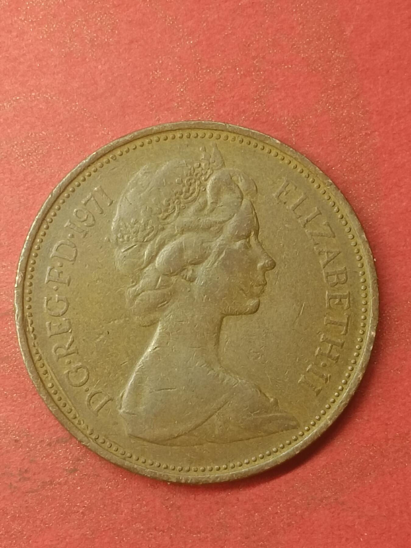 吉祥压岁钱外国硬币第47场 英国硬币1971