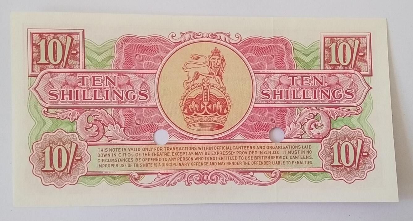天和轩精品钱币第52场 全新UNC  稀少版本英国10先令纸币  