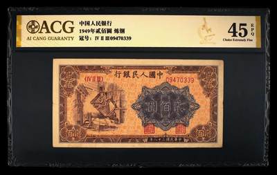 爱藏评级一版币贰佰圆炼钢 - 爱藏评级一版币贰佰圆炼钢