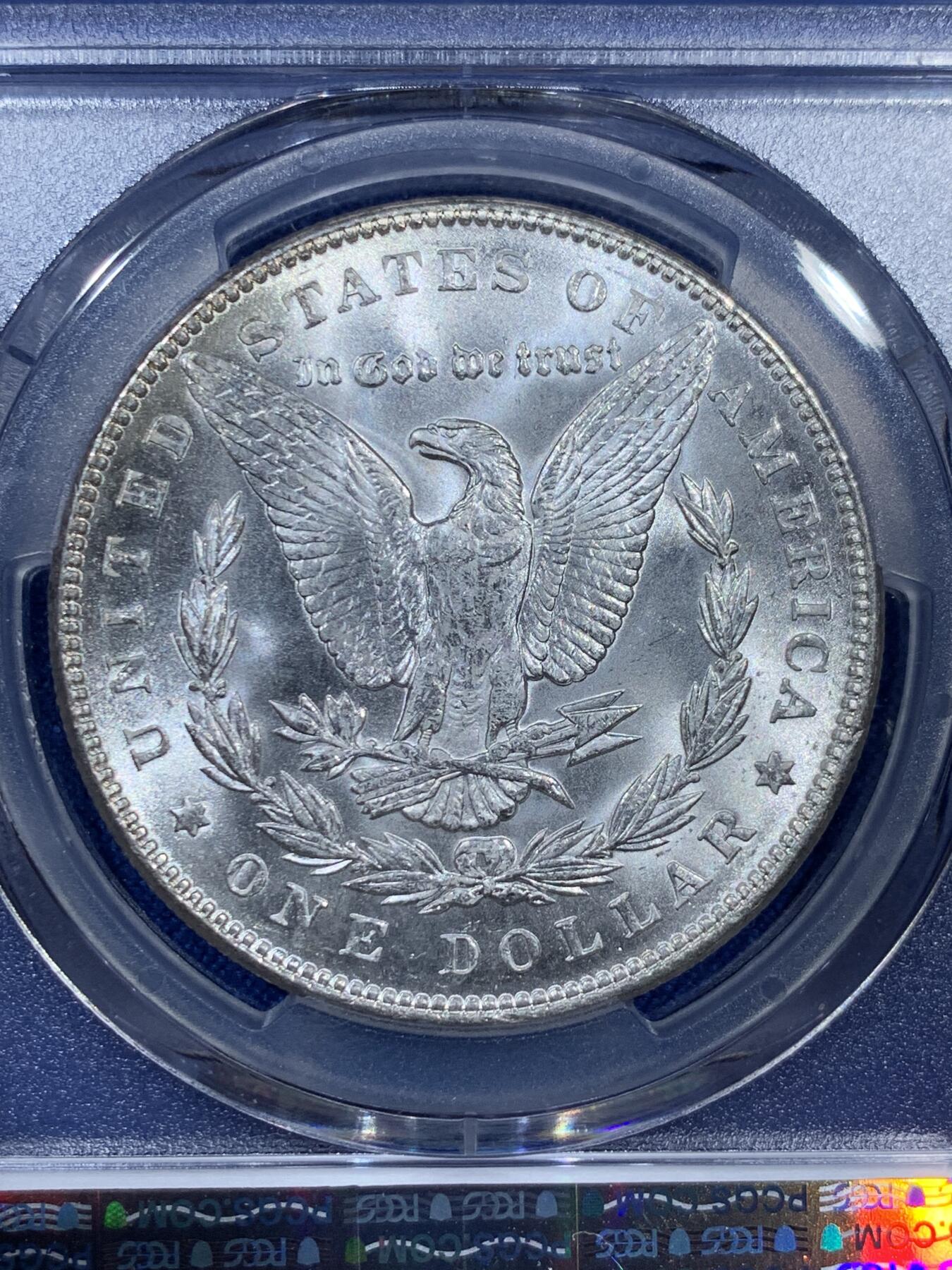 《竞宝斋》第343场 周日，周一，2场连拍 （全场包邮） PCGS MS63 美国1888年摩根女神1美元银币 吉祥年份