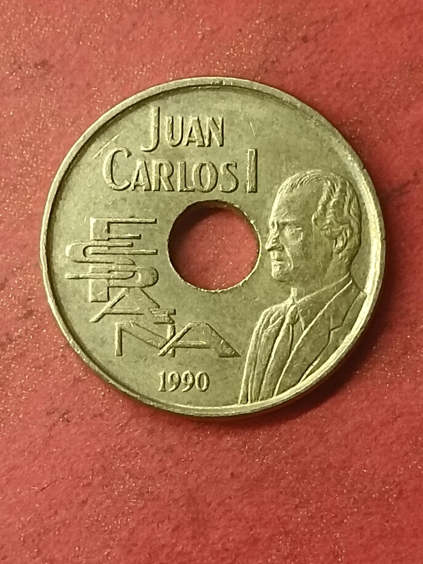 吉祥压岁钱外国硬币第47场 西班牙硬币1990