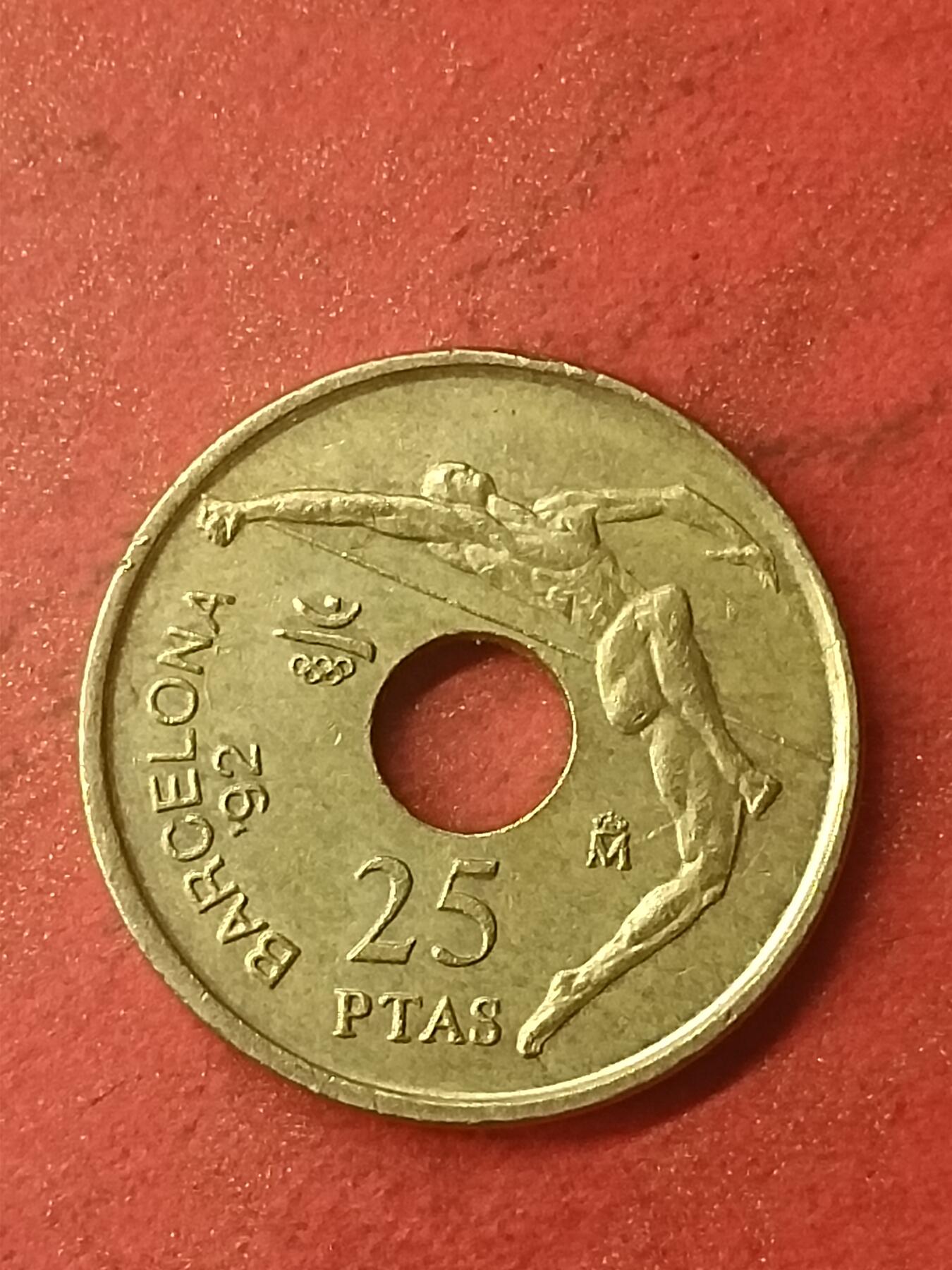 吉祥压岁钱外国硬币第47场 西班牙硬币1990
