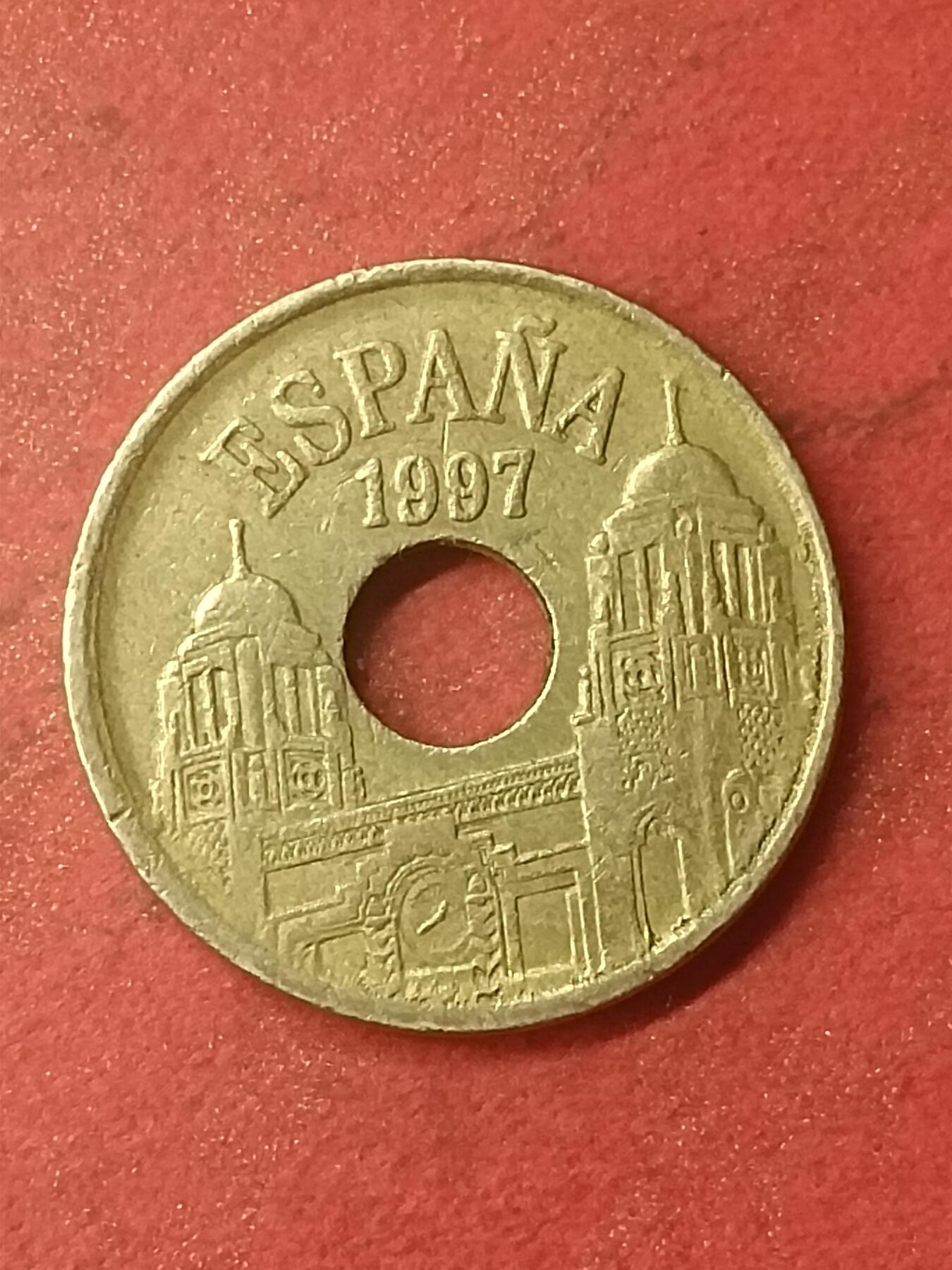 吉祥压岁钱外国硬币第47场 西班牙硬币1997