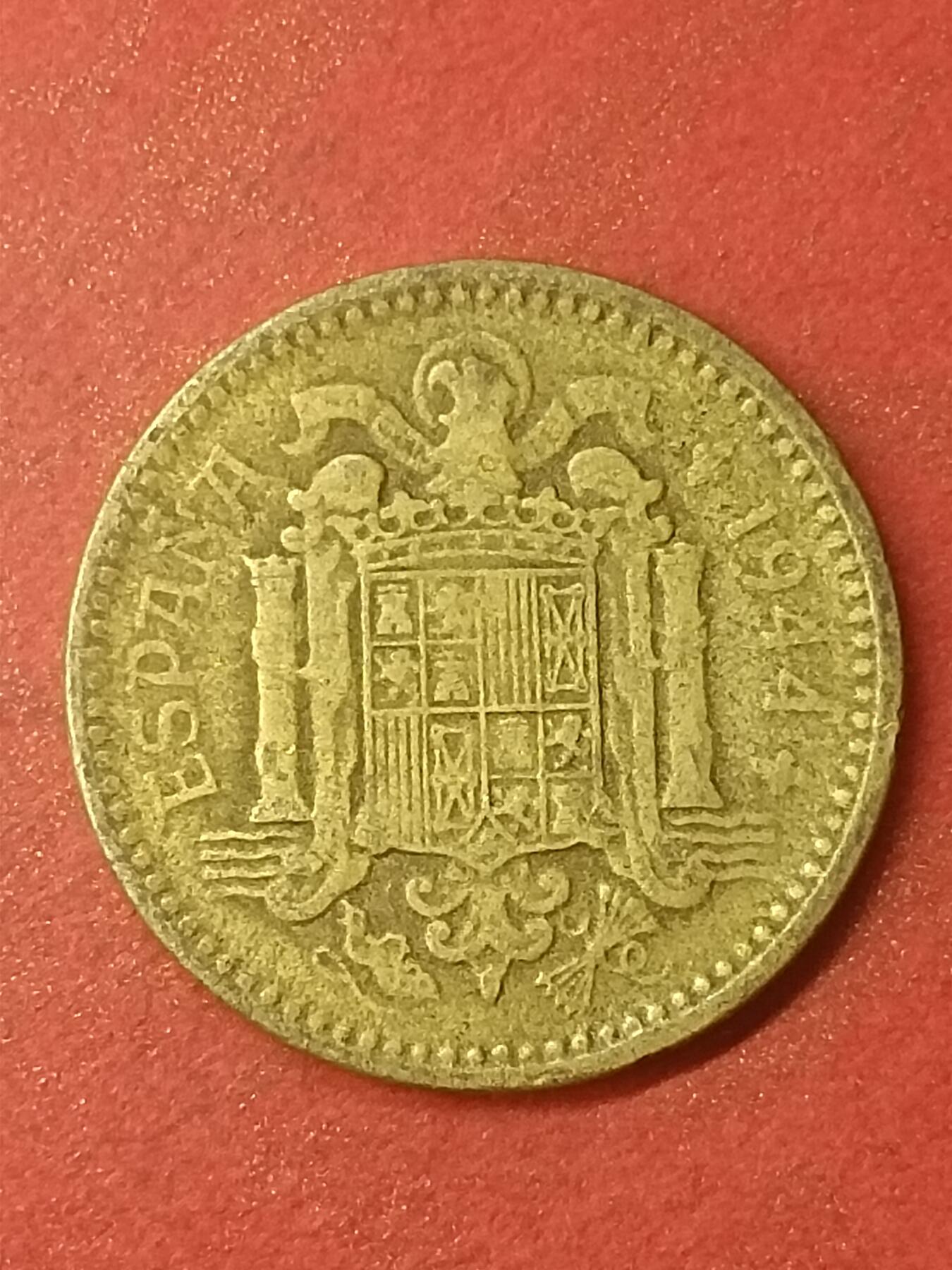 吉祥压岁钱外国硬币第47场 西班牙硬币1944
